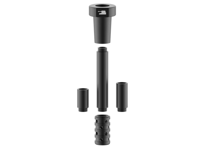 Tank Adjustable metal downstrem - Black