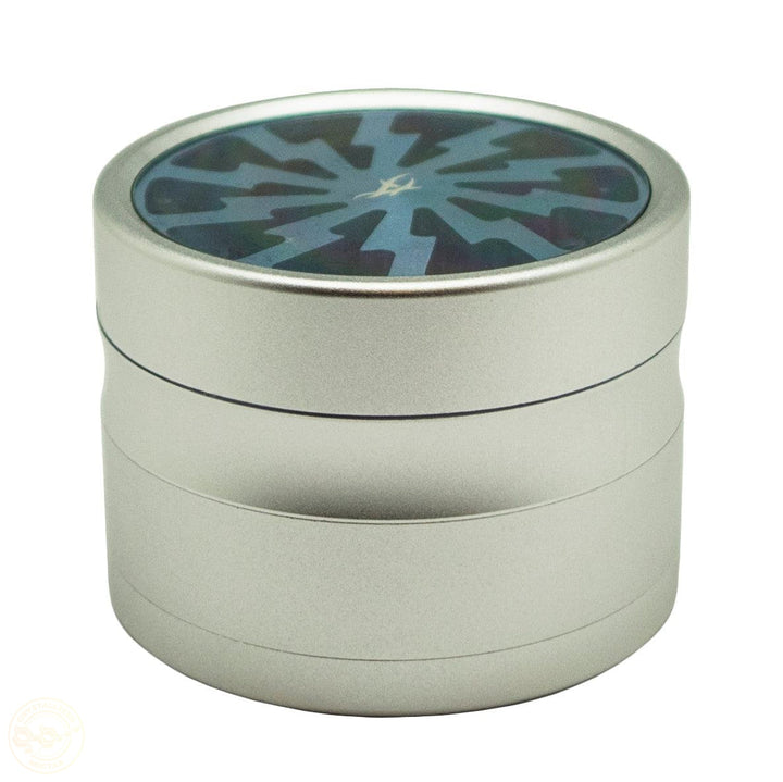 Silver Thorinder Herb Grinder - Full side view