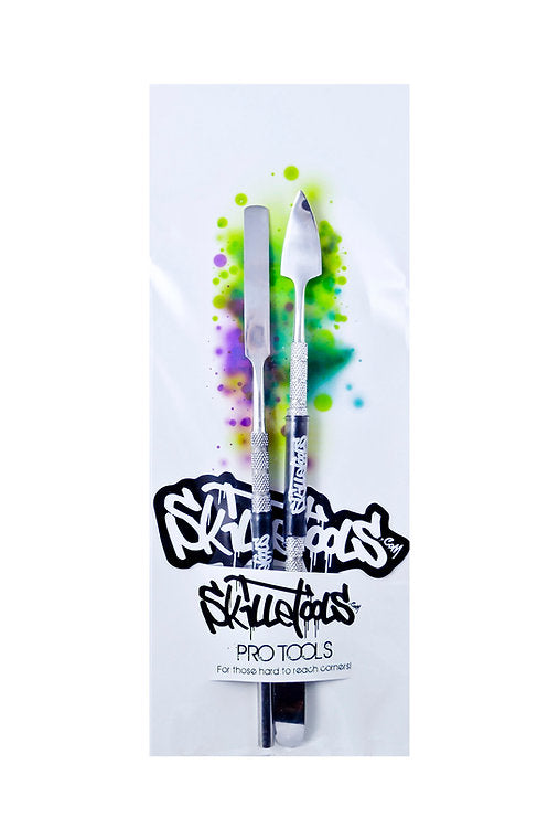 SkilleTools Pro Tools Kit - perfect concentrate dabbing tools presented in a colorful package