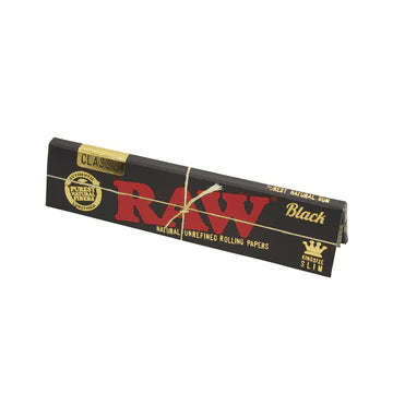 Raw Classic King Size Slim Black Rolling Papers