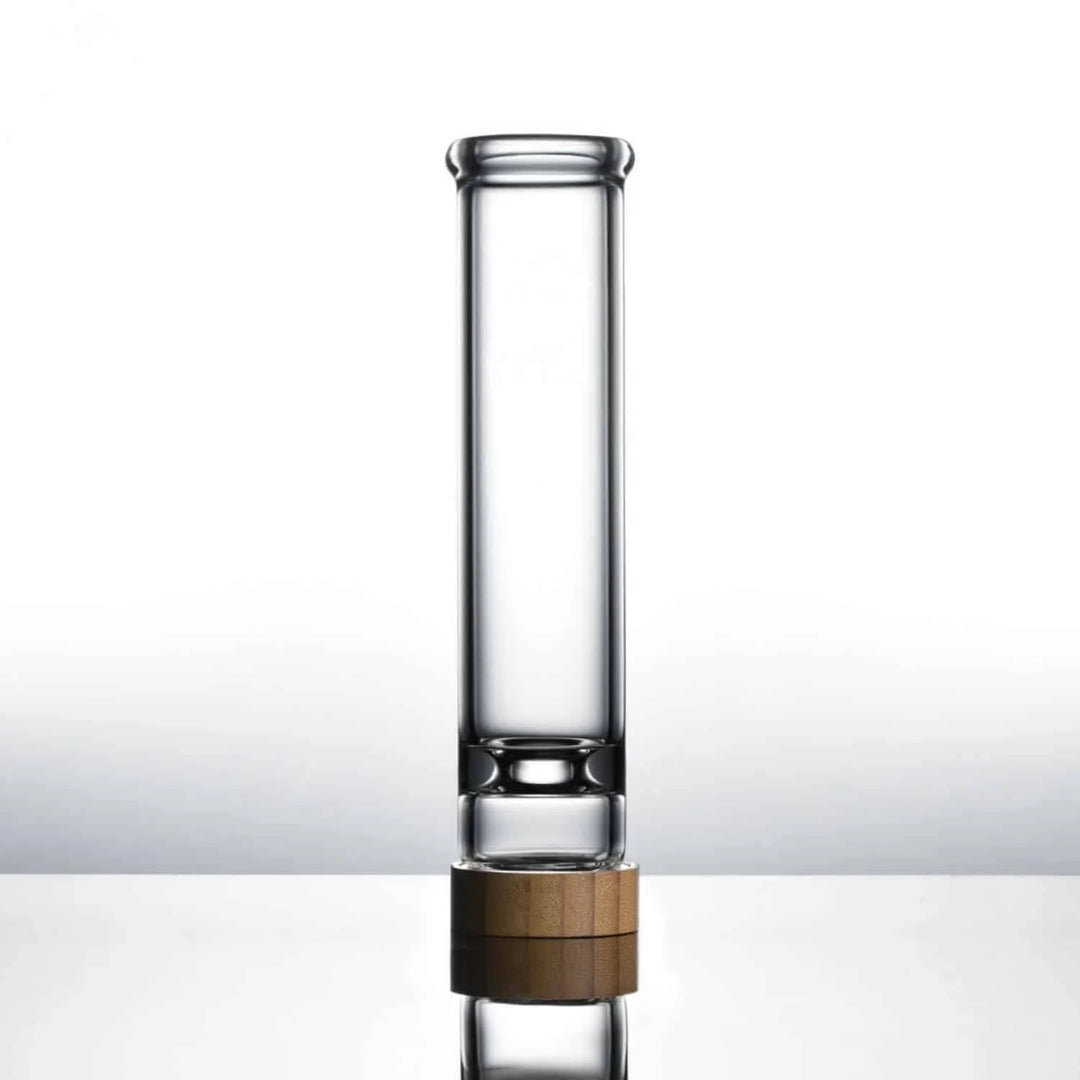 16" Alpha Bong from Vitae Glass displayed in full view, emphasizing its sleek lines and sophisticated appearance, perfect for upscale settings.