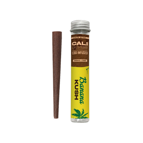 Cali Cones Cocoa 30mg Full Spectrum CBD Infused Cone - Banana Kush-Crystallized Nectar