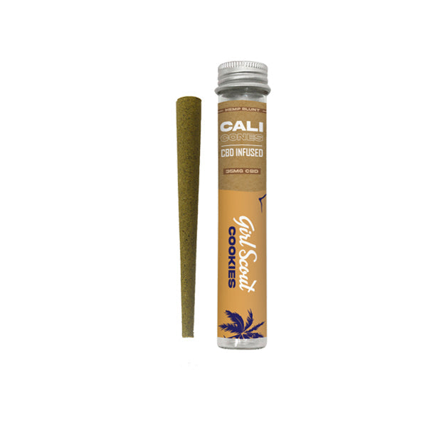 Cali Cones Hemp 30mg Full Spectrum CBD Infused Cone - Girl Scout Cookies-Crystallized Nectar