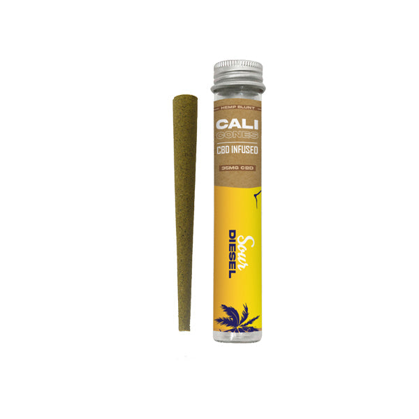 Cali Cones Hemp 30mg Full Spectrum CBD Infused Cone - Sour Diesel-Crystallized Nectar