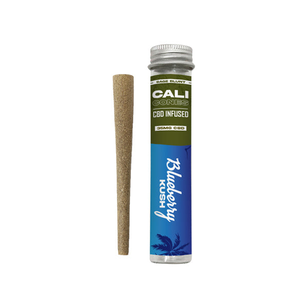 Cali Cones Sage 30mg Full Spectrum CBD Infused Cone - Blueberry Kush-Crystallized Nectar