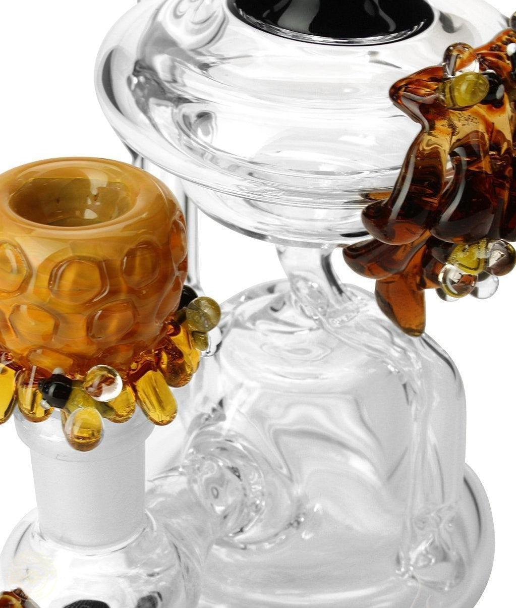 Empire Glassworks Mini Beehive Recycler-Crystallized Nectar