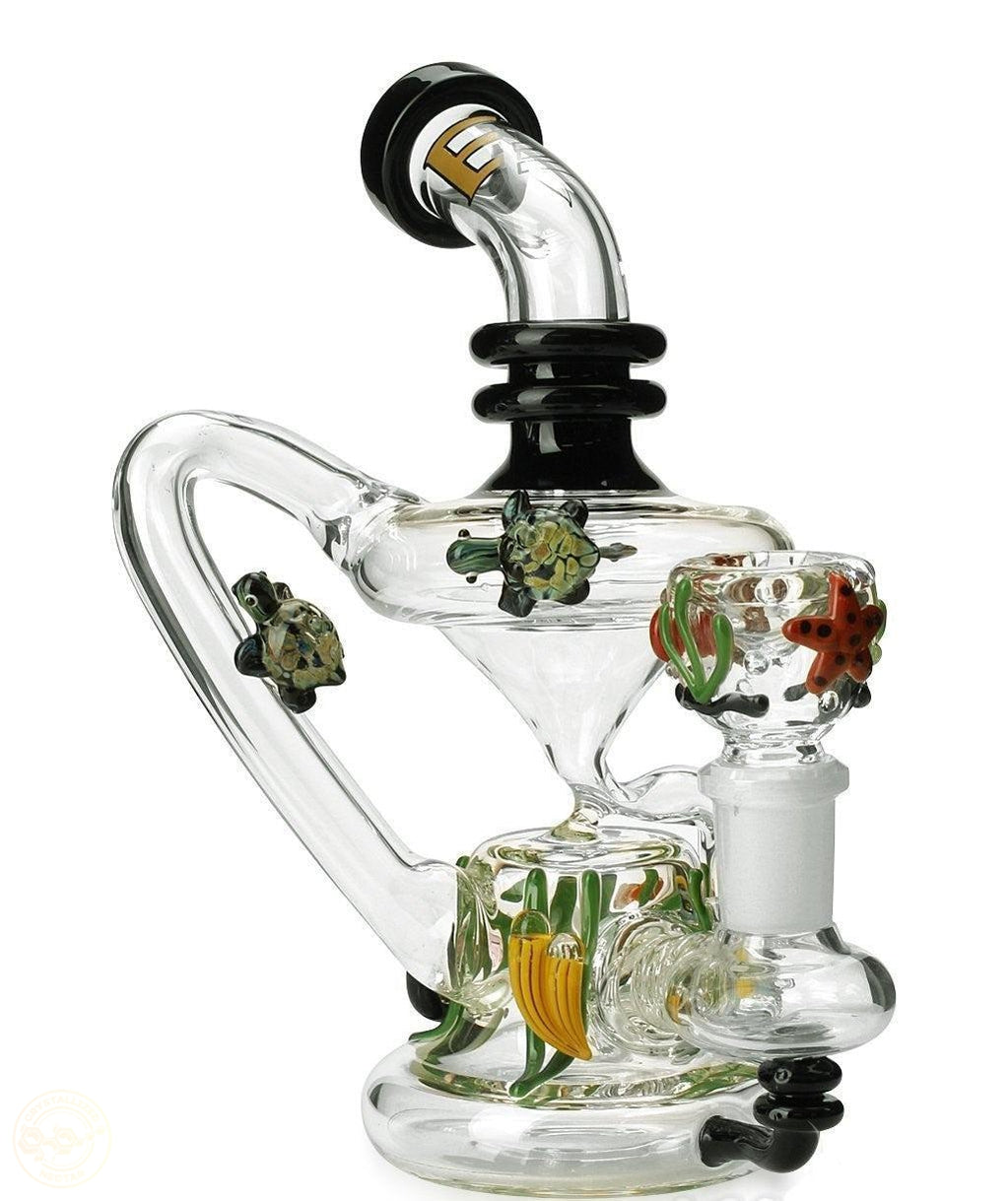 Empire Glassworks Mini East Australian Current Recycler-Crystallized Nectar