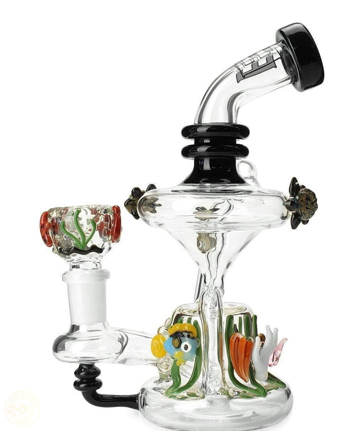 Empire Glassworks Mini East Australian Current Recycler-Crystallized Nectar