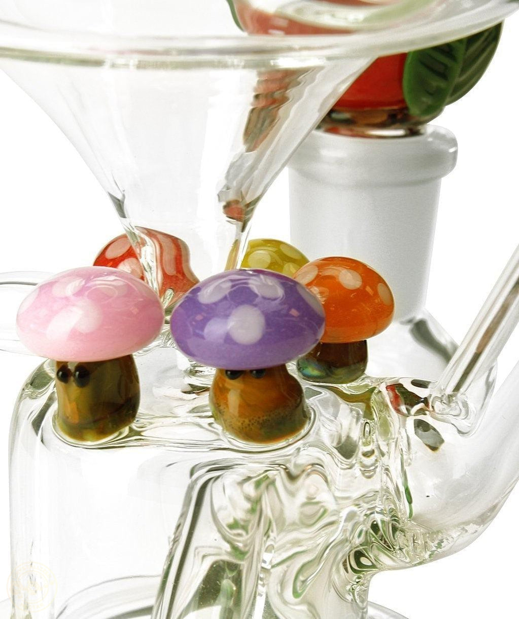 Empire Glassworks Mini Mushroom Recycler-Crystallized Nectar