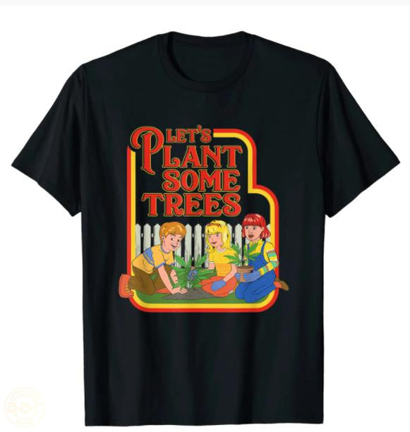 Retro Lets Plant some more Trees T-shirt-Crystallized Nectar