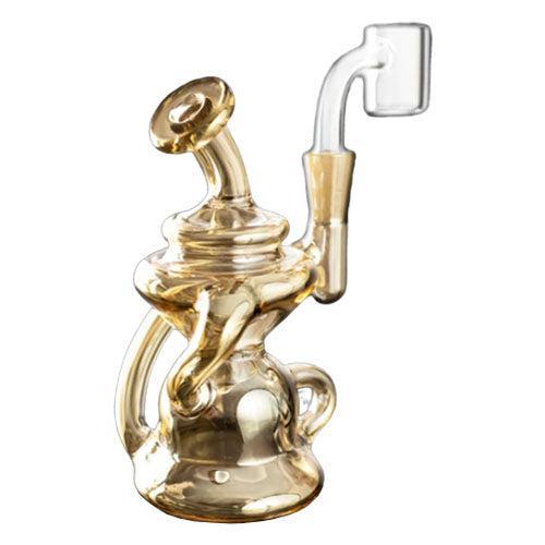 MJ Arsenal Hydra Mini Dab Rig Gold-Crystallized Nectar